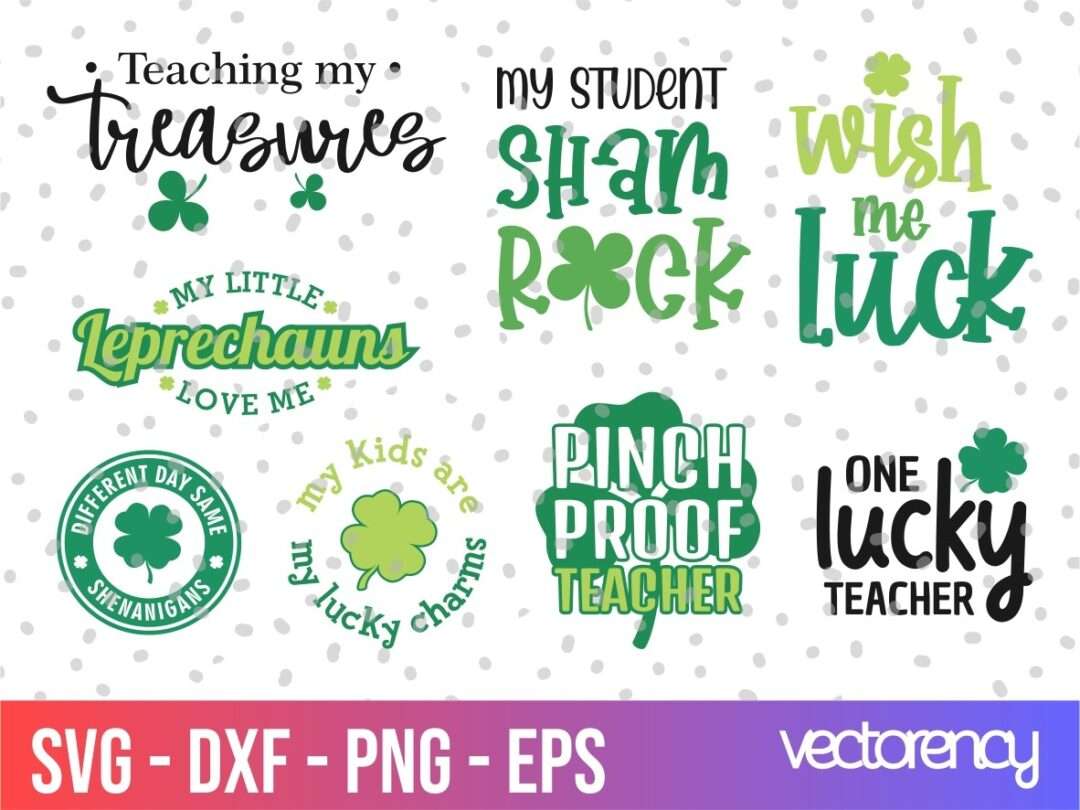 Teacher's St Patricks Day SVG Bundle | Vectorency