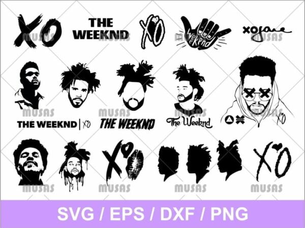 The Weeknd SVG Cricut File