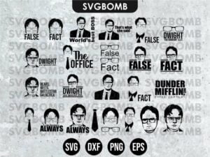 The office SVG TV show svg cricut file
