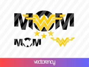 Wonder Woman Mom SVG Cricut File