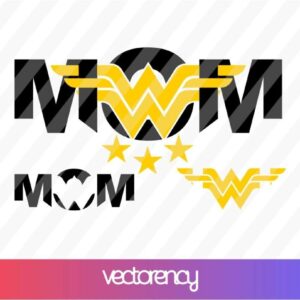 Wonder Woman Mom SVG Cricut File