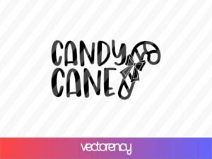 candy cane svg cricut file vector