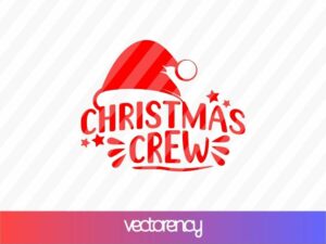 christmas crew svg cricut file vector