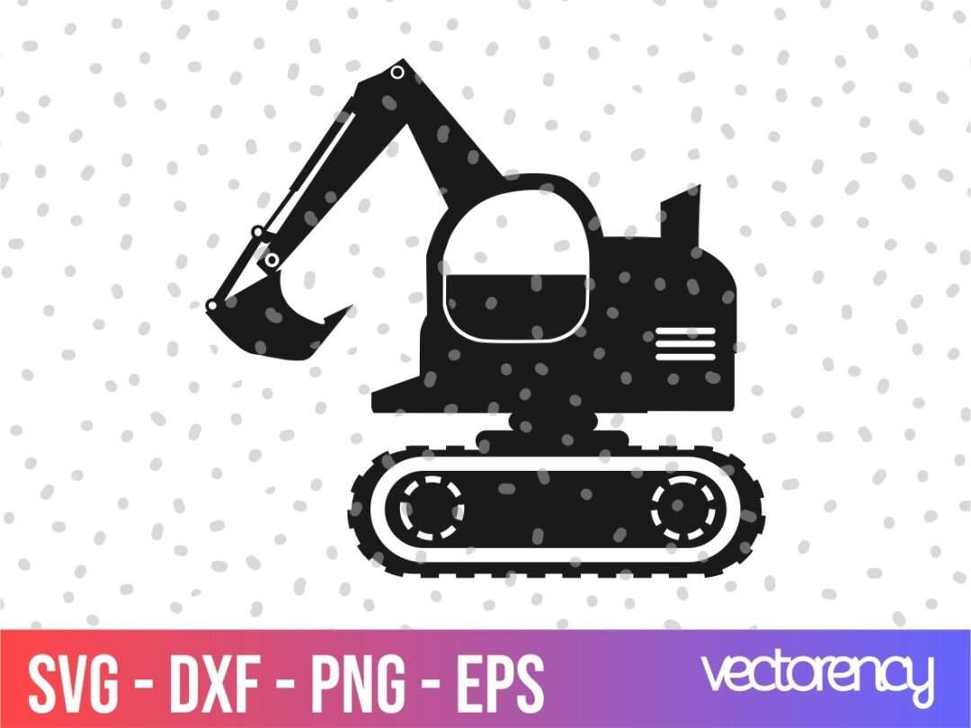 Excavator SVG Free Cricut