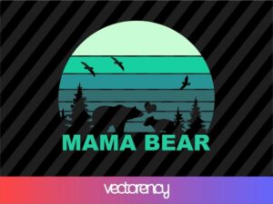 Mama Bear SVG Cricut File Vector