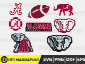 Alabama Crimson Bundle SVG