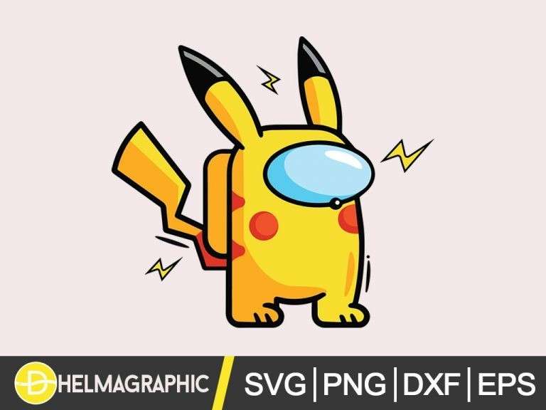 Among Us Pokemon Pikachu SVG PNG EPS DXF | Vectorency
