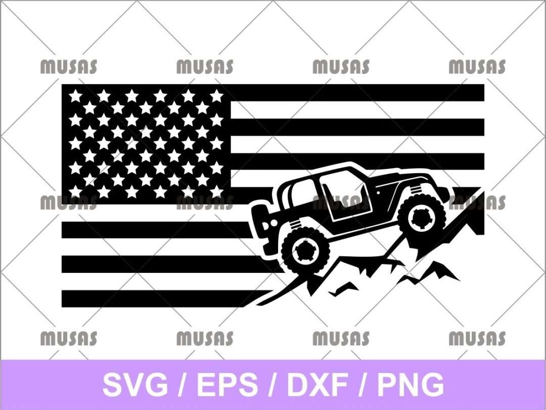 Free Free American Flag Jeep Svg 15 SVG PNG EPS DXF File