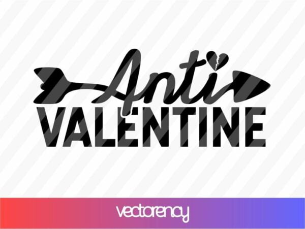 Anti Valentine SVG