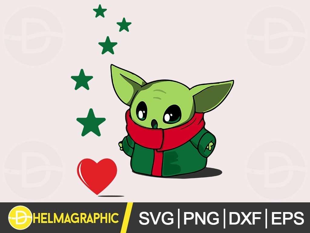 Download Baby Yoda Love Valentine Svg Png Dxf Eps Vectorency