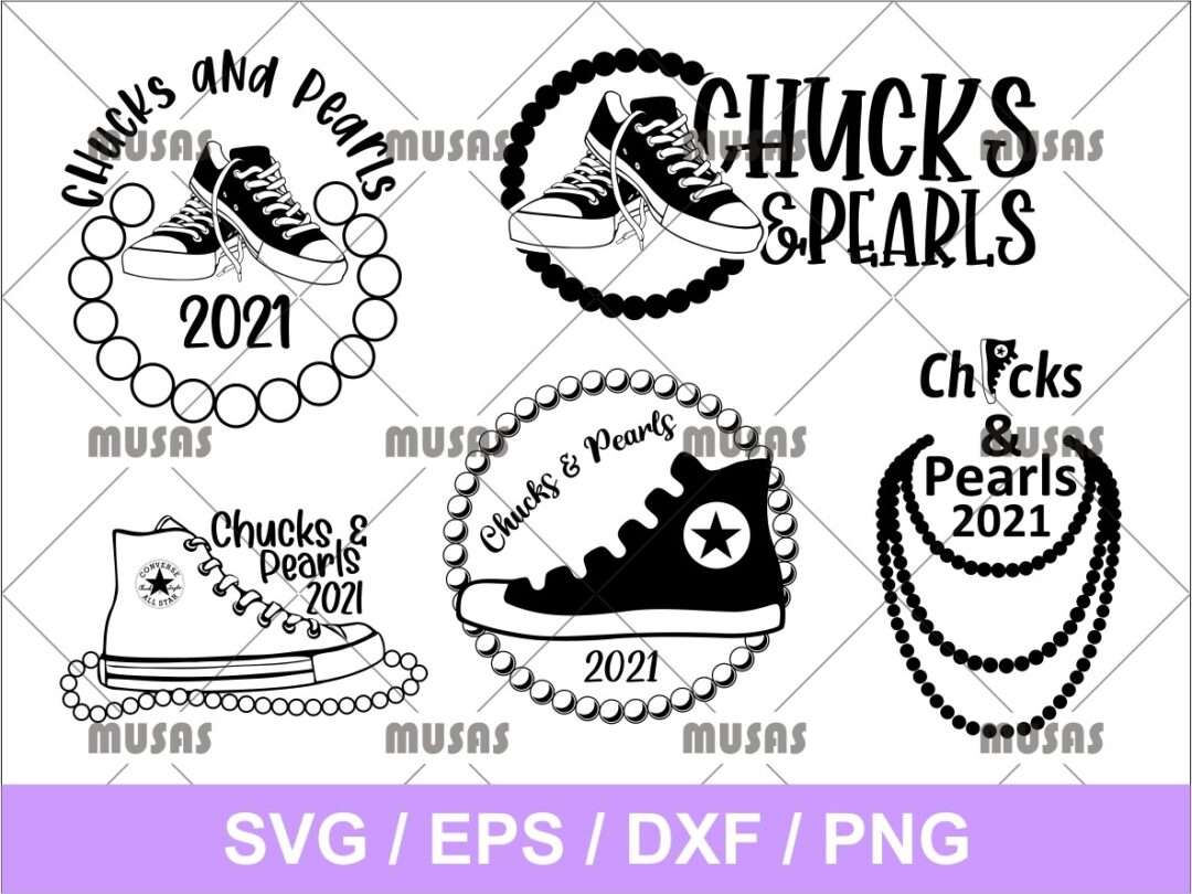 Download Top 5 Design Chucks And Pearls Svg Bundle Vectorency