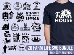 Farm Life SVG Bundle cut file eps png dxf
