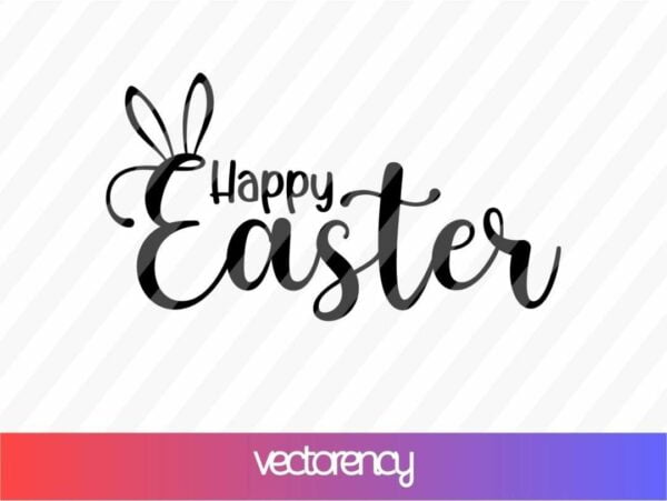 Happy Easter SVG | Vectorency