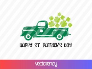 Happy St Patrick's Day Truck SVG