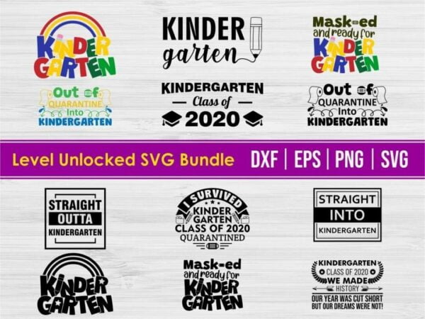 Kindergarten SVG DXF PNG Bundle eps vector file