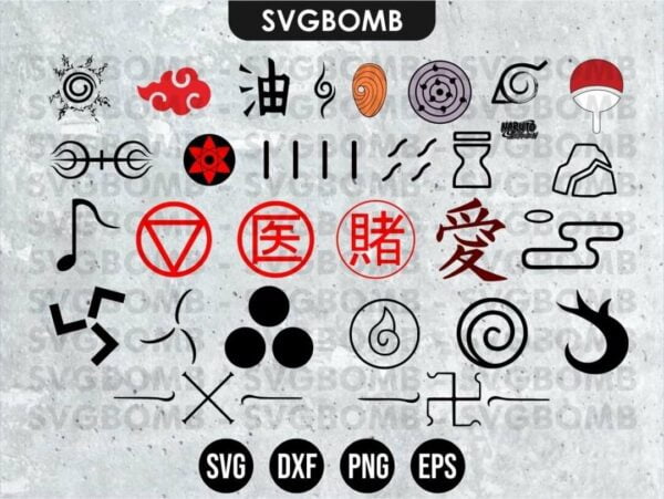 Naruto SVG - Naruto Clans Logo SVG Bundle | Vectorency