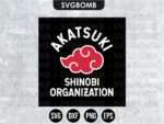 Naruto Shippuden Akatsuki Shinobi Organization SVG