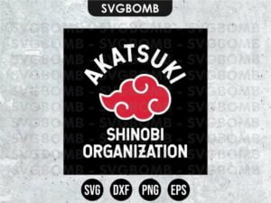 Naruto Shippuden Akatsuki Shinobi Organization SVG DXF EPS cut file