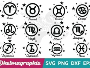 Zodiac Star Bundle SVG