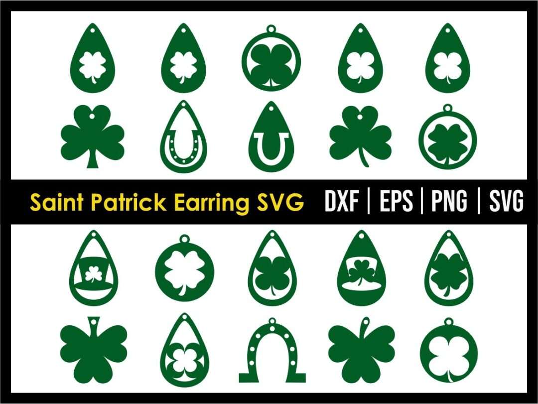 Download Saint Patrick Earring Svg Vectorency