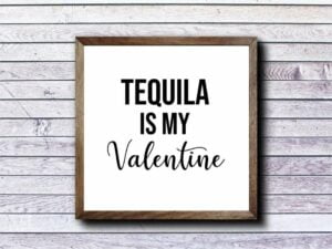 Tequila is my valentine svg png dxf eps vector