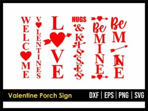 Valentine Porch Sign SVG