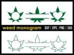 Weed Monogram SVG