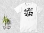 Fall in Love T-Shirt Design SVG