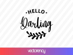 Hello Darling SVG