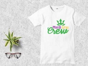 Mardi Gras Crew T Shirt Design SVG