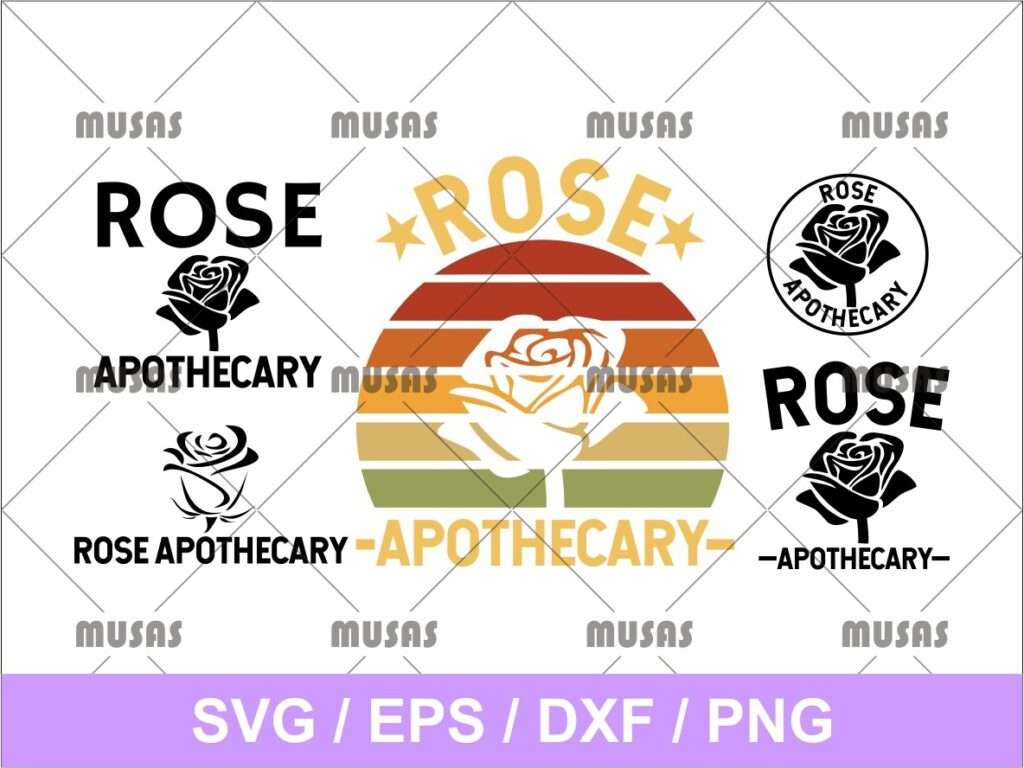 Rose Apothecary SVG | Vectorency