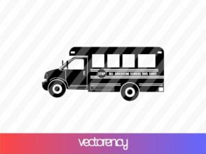 school bus svg cricut file vector