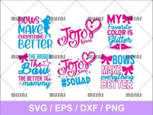 Squad Jojo Siwa SVG Bundle
