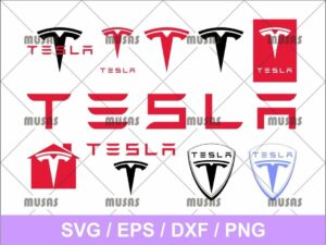 Tesla Logo SVG Bundle