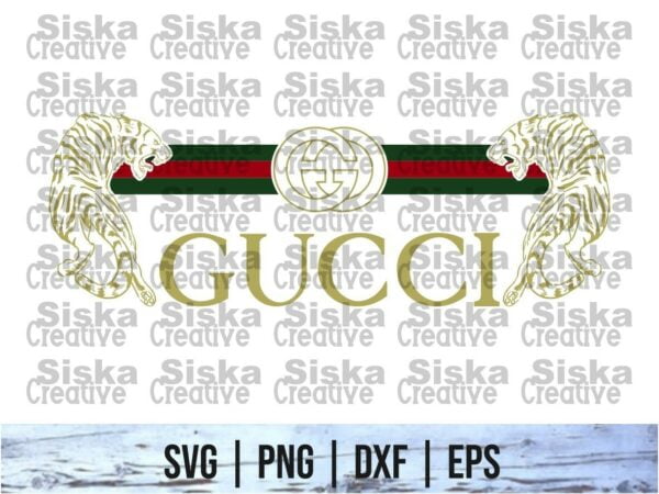 tiger bengal gucci svg cut file Vectorency Tiger Bengal Gucci SVG PNG HD Vector