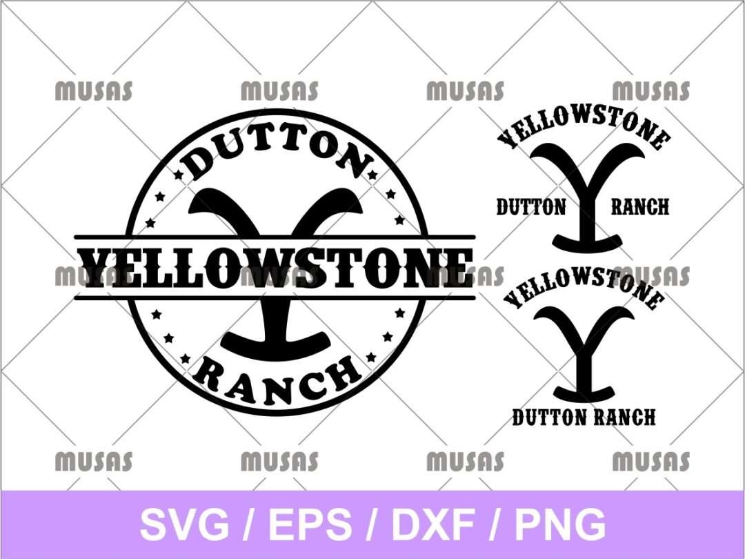Yellowstone SVG DXF PNG EPS Vector | Vectorency