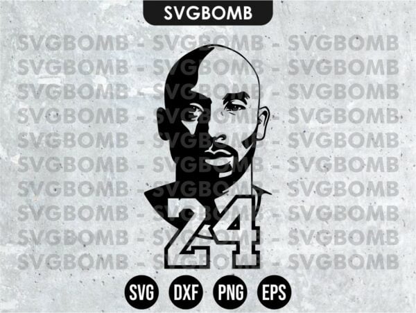 24 Kobe Bryan SVG