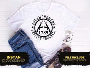 2nd Amendment T Shirt Design SVG