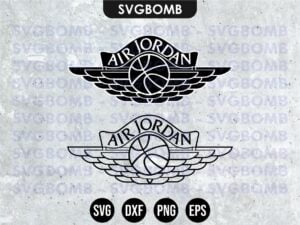 Air Dior Jordan Wings Basketball Logo SVG