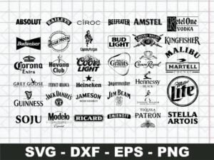Alcohol Brands Vector SVG