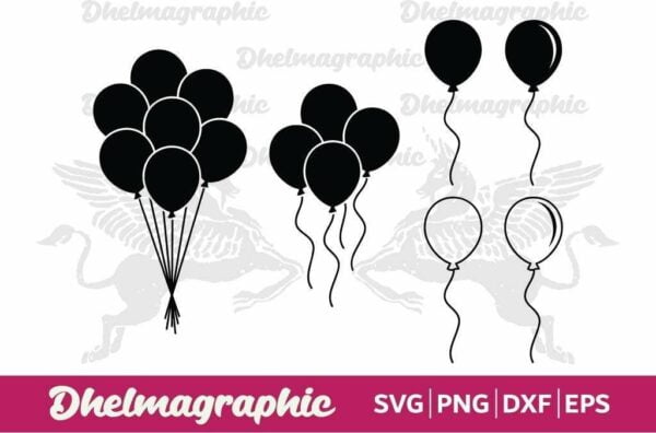 Balloon SVG PNG EPS DXF