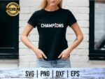 Champions Tampa Bay Buccaneers  T Shirt Design SVG