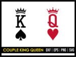 Couple King Queen SVG