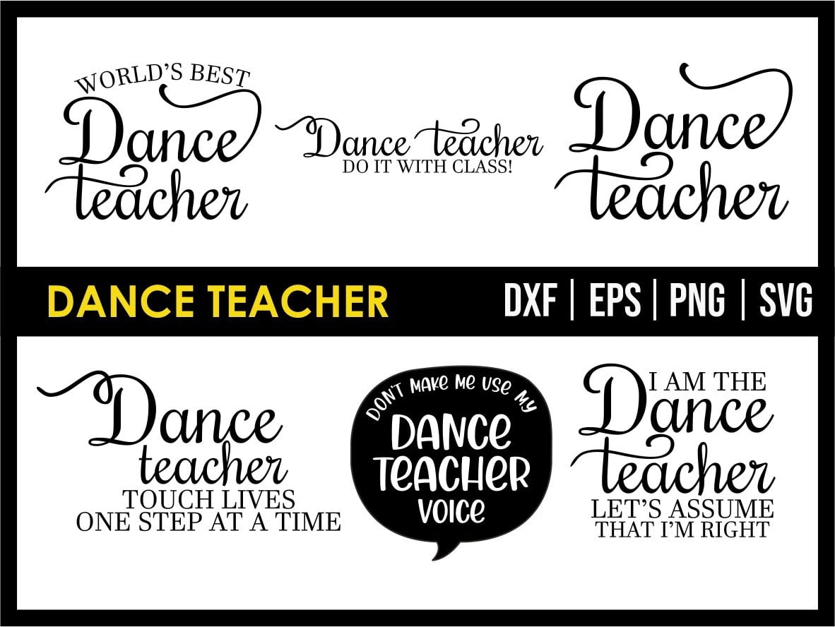 Dance Teacher Svg Vectorency
