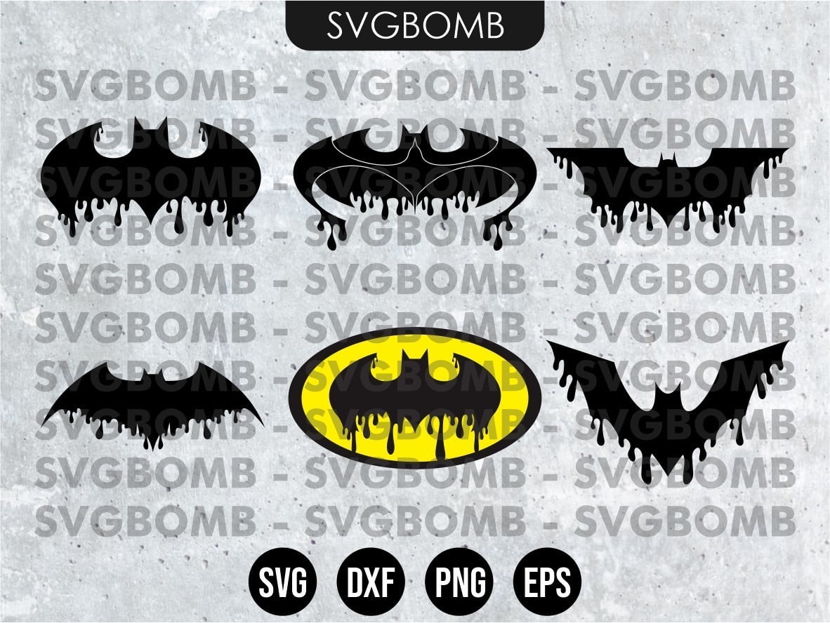 Dripping Batman Logo SVG | Vectorency