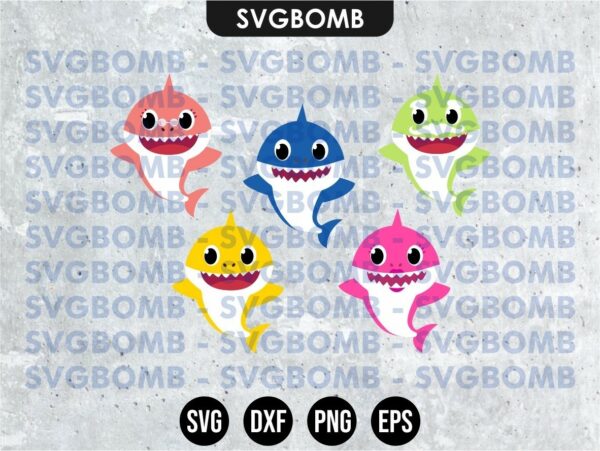 Free Free 98 Baby Shark With Bow Svg SVG PNG EPS DXF File
