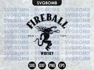 Fireball Whiskey Logo SVG