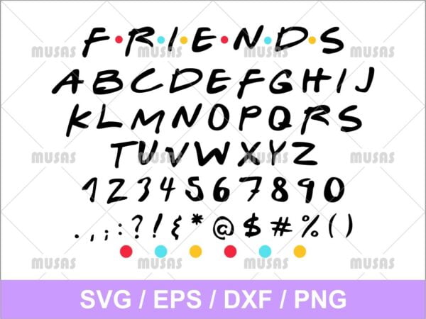 Friends Font SVG