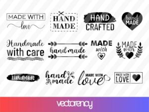 Hand Made Labels SVG