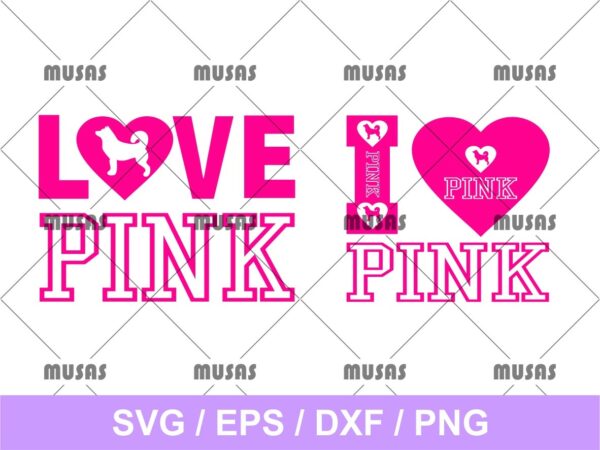 246 Love Pink Svg SVG PNG EPS DXF File - Free SVG Cut Files Your Create